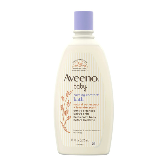 Aveeno Baby, Calming Comfort Lotion, Lavender & Vanilla, 18 fl oz (532 ml) New - Picture 1 of 9